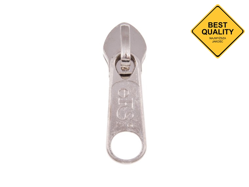HEAVY SLIDER FOR NYLON ZIPPER  TAPES 10 NON LOCK NICKEL EFS 50/200 PCS