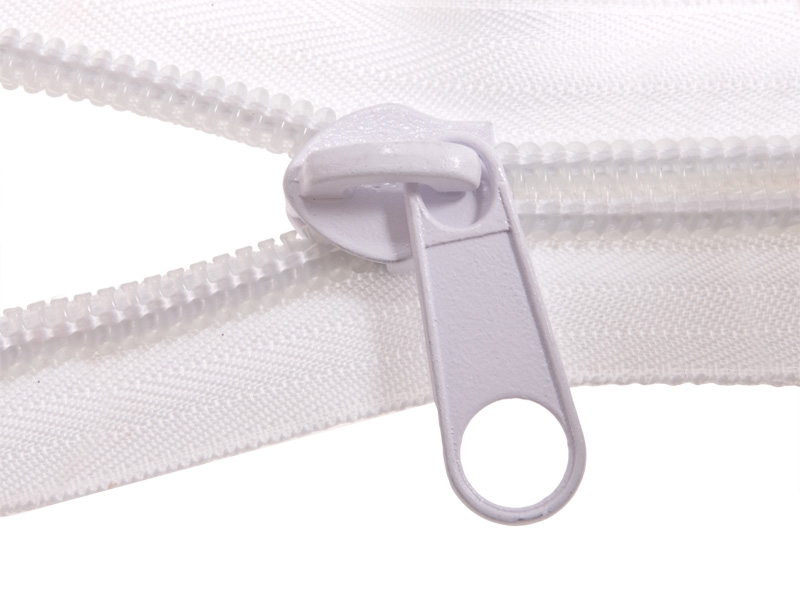 SLIDER FOR NYLON ZIPPER TAPES 10 NON LOCK WHITE 50/200 PCS