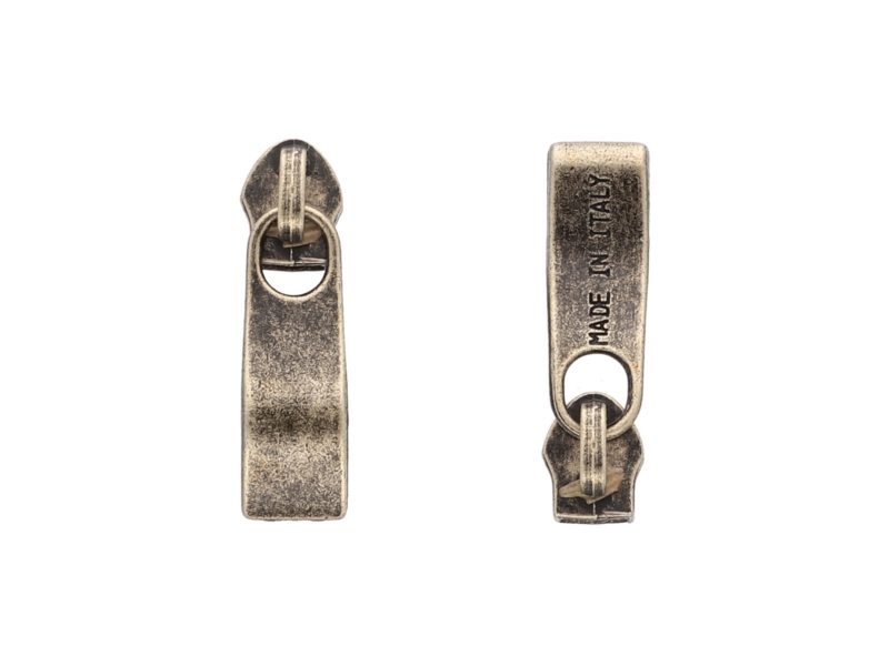 SLIDER FOR NYLON ZIPPER TAPES 5 NON LOCK OLD GOLD 50/500 PCS