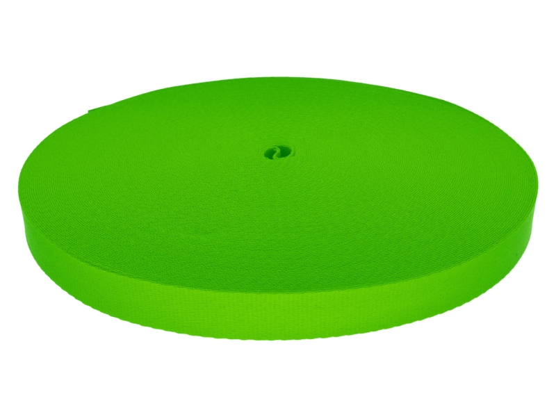 Polyester lanyard tape 20 mm/0.9 mm bright green (684)