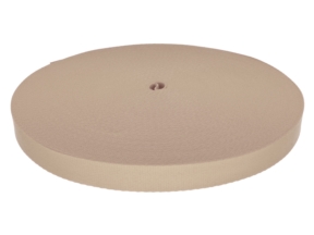 Polyester lanyard tape 25 mm/0.9 mm beige (866)