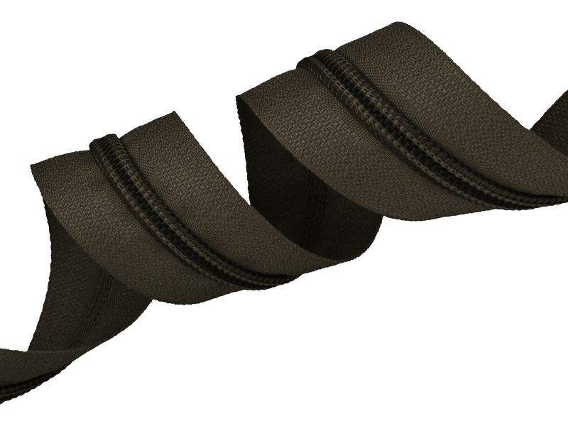 Spiralförmiges Reißverschlussband 8 (173) khaki 22 g/m