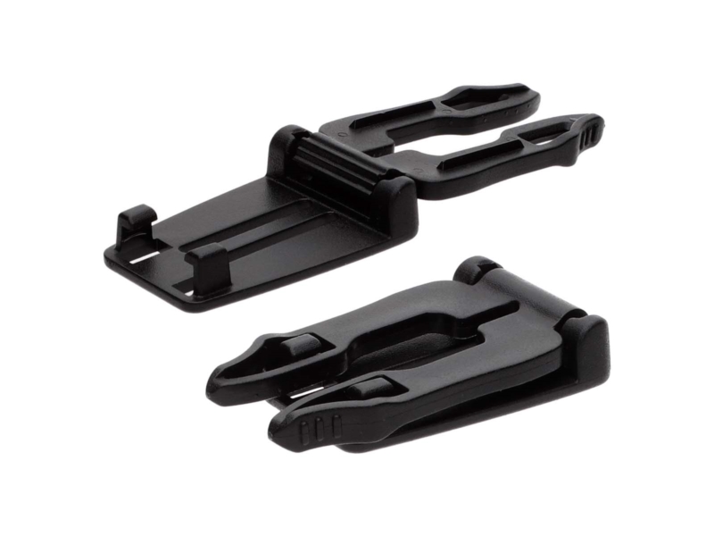 Folding plastic buckle 25 mm black 50 pcs