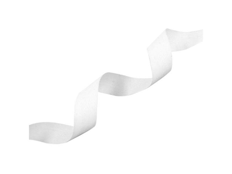 Cotton Twill Tape 40 mm/0,35 mm white (501)