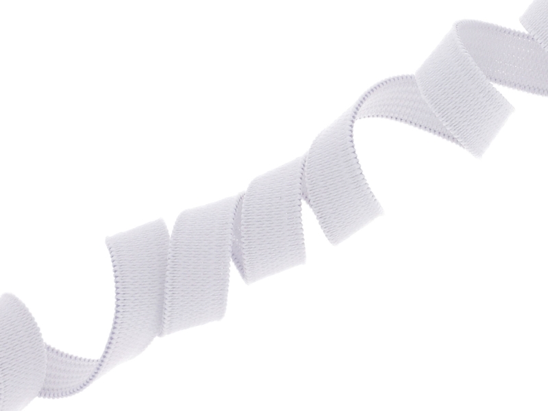 PRUŽENKA HLADKÁ TKANÁ 10 MM (501) BÍLÝ POLYESTER 100 M