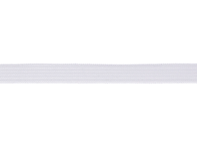 ELASTISCHER BAND FLACH GEWEBTE 10 MM (501) WEISS  POLYESTER 100 LM