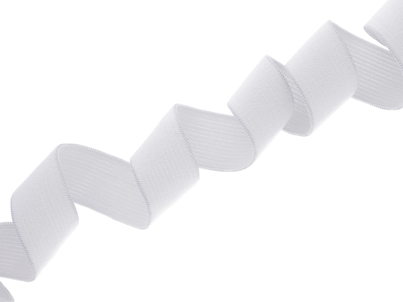 ELASTISCHER BAND FLACH GEWEBTE 25 MM (501) WEISS  POLYESTER 25 LM