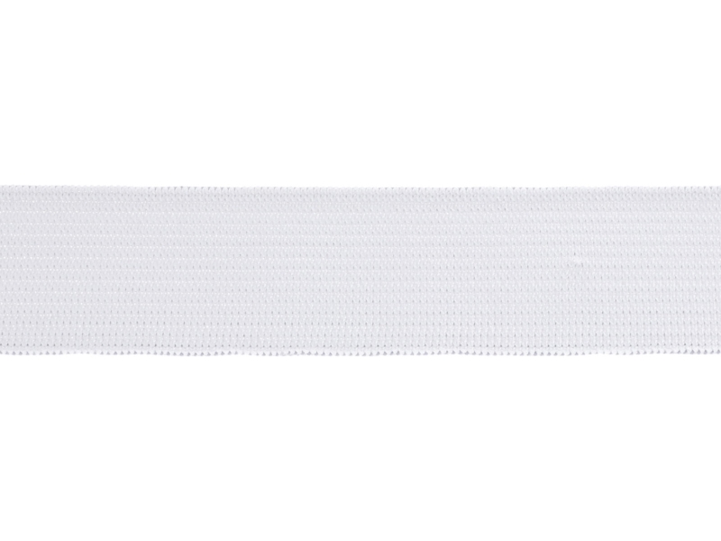 ELASTISCHER BAND FLACH GEWEBTE 25 MM (501) WEISS  POLYESTER 25 LM