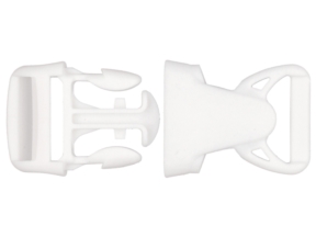 Klamra plastikowa 25x63 mm Olga biała
