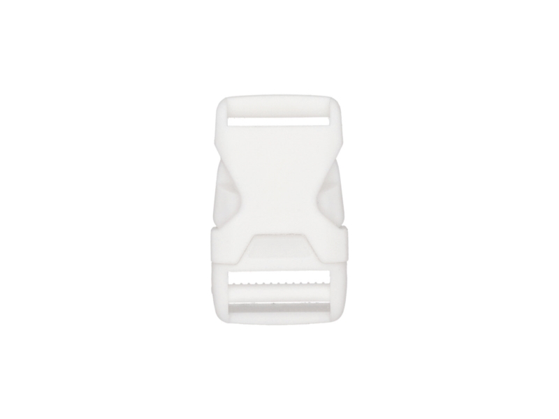 Plastic buckle 20 mm bianca white 100 pcs