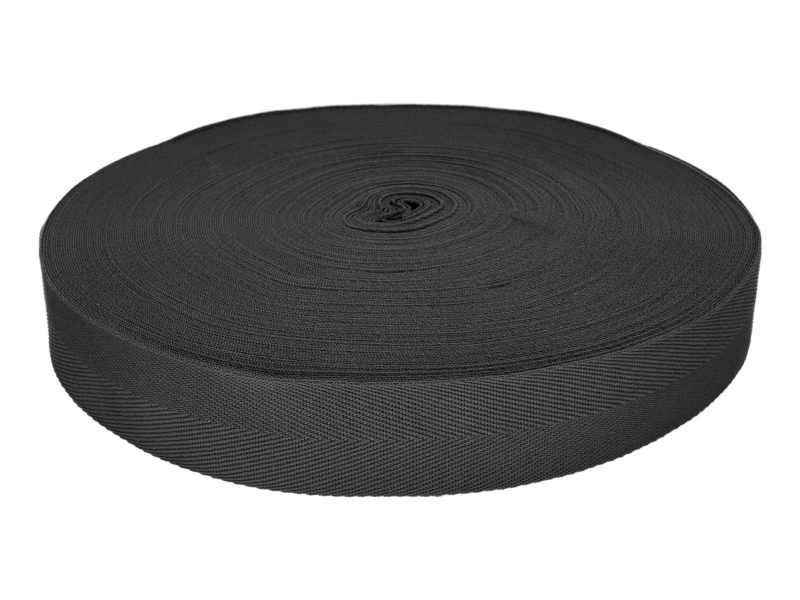 Herringbone twill tape 30 mm/0,8 mm graphite (301)