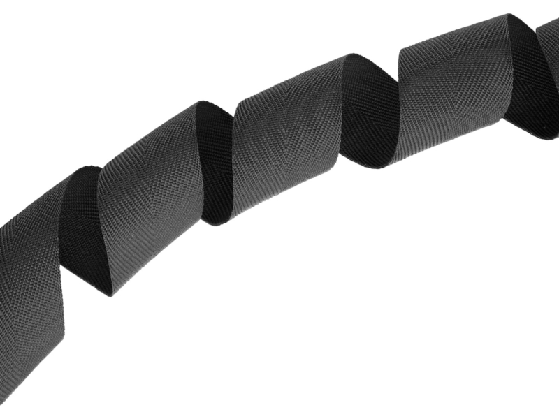 Herringbone twill tape 30 mm/0,8 mm graphite (301)