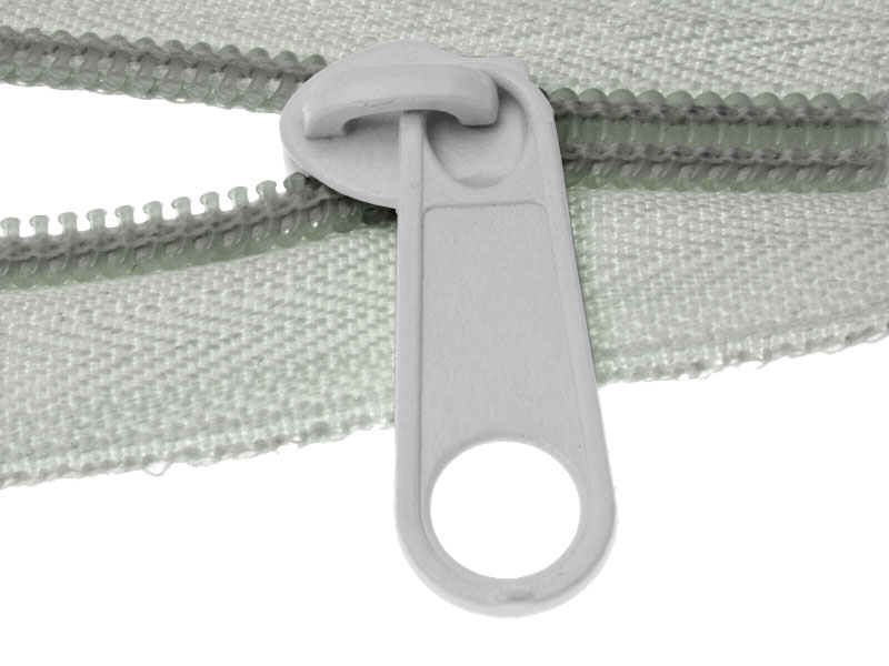 SLIDER FOR NYLON   ZIPPER TAPES 10  NON LOCK&nbspGREY 50/200 PCS