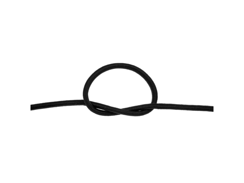 Elastic cord8 mm black 580 polyester 25 mb