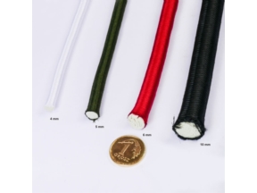 Gumová šňůra 8 mm (580) černý polyester