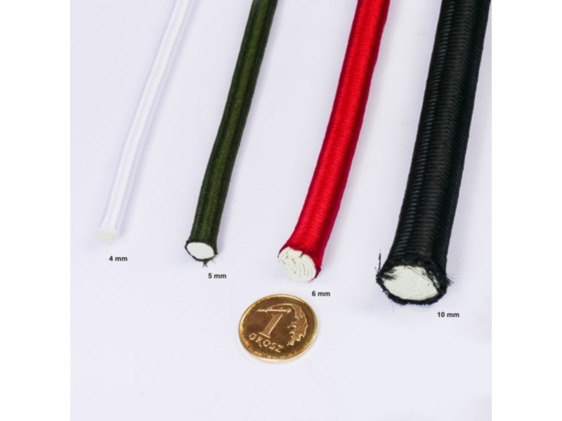 Pruženka 8 mm černá 580 polyester 25 m