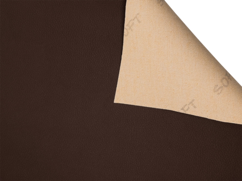 IMITATION LEATHER SOFT DARK BROWN 140 CM 1 MB