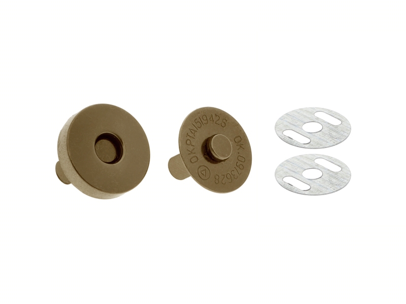 Magnetic button round 18/18 mm oxyda 04 light 100 pcs
