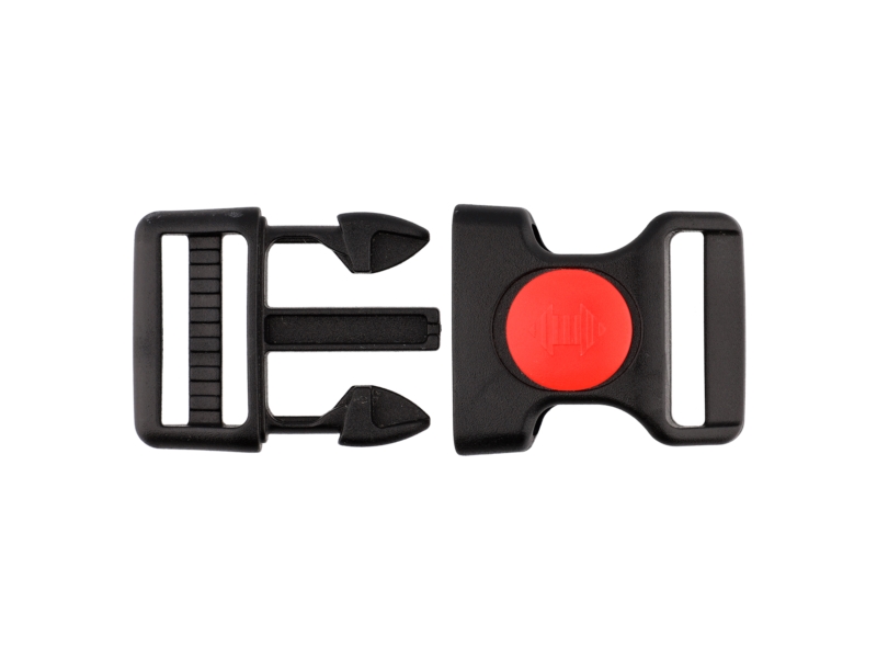 Schnalle aus  kunststoff 32  mm kalina schwarz-rot frostbeständig 100  st.