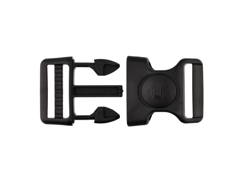 Plastic buckle 38 mm celina black frost   resistant 100 pcs
