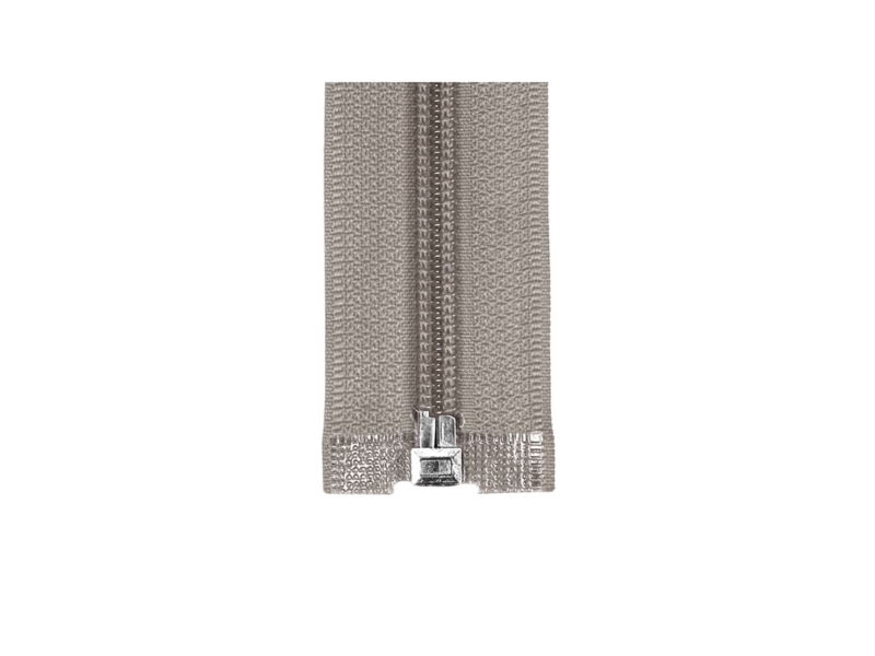 NYLON READY ZIPPER 5  AUTO LOCK OPEN END 75 CM (306/2) DARK GREY 50  PCS