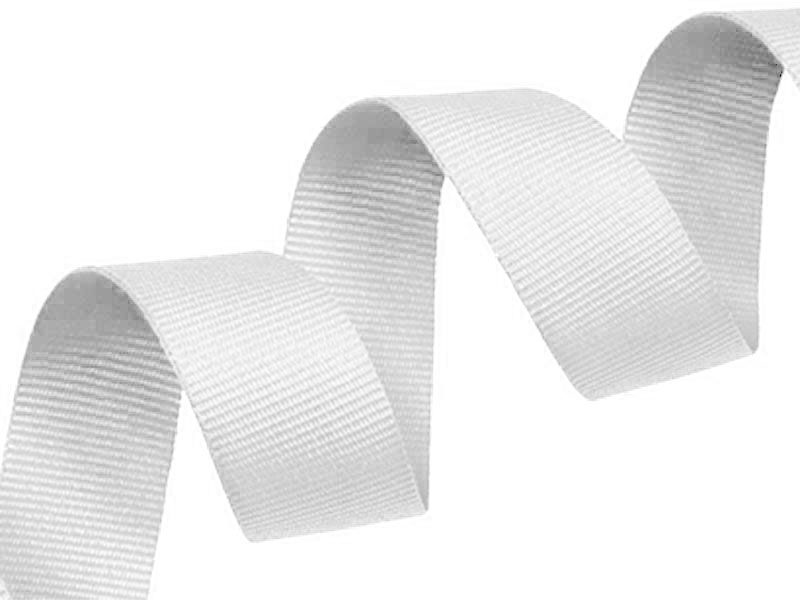 Ripsband 25 mm/0,40 mm Weiß (501)