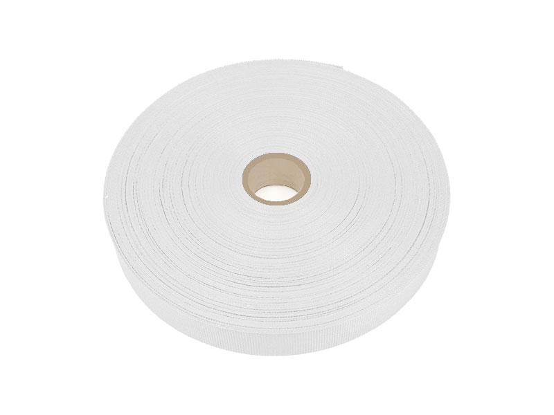 Grosgrain ribbon 25 mm/0,40 mm white (501)