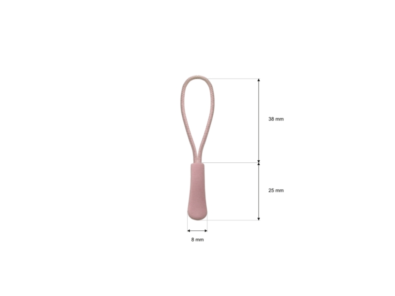 STRING DECORATIVE PULLER 221 DIRTY PINK 100 PCS