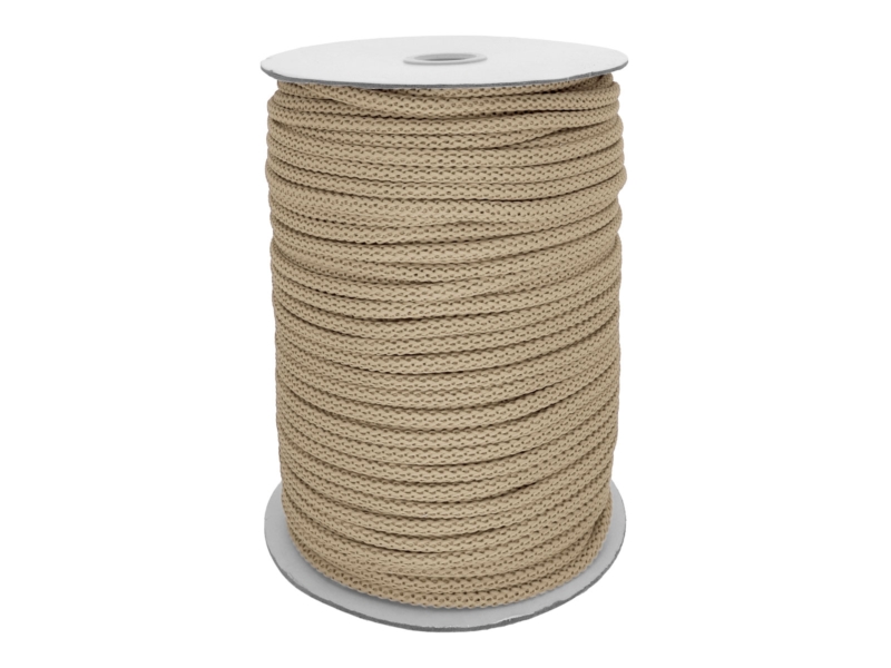 Polyester cord 6 mm golden beige (101)