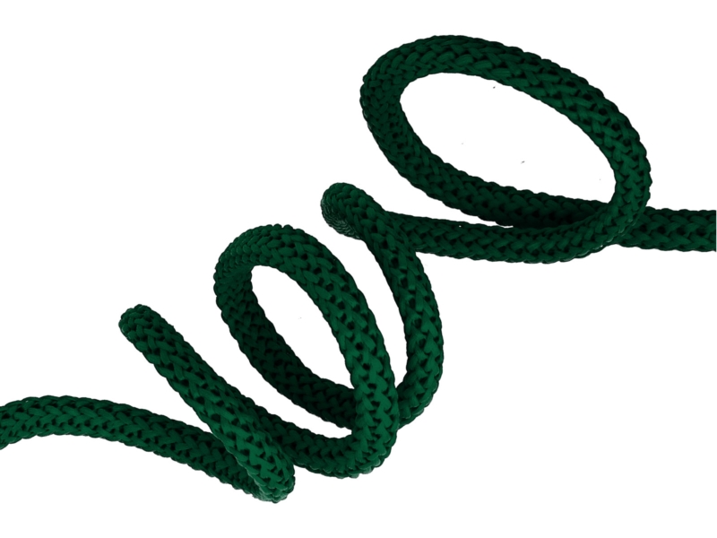 Sznurek poliestrowy  6 mm zielony butelkowy (295)