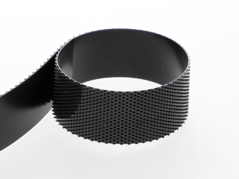 HOOK AND LOOP TAPE LOW-PROFILE  (580) BLACK PES/NYLON 25 MB