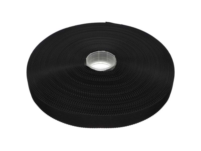 ZIPOVÁ PÁSKA NÍZKÝ PROFIL  (580) ČERNÝ PES/NYLON 25 MB