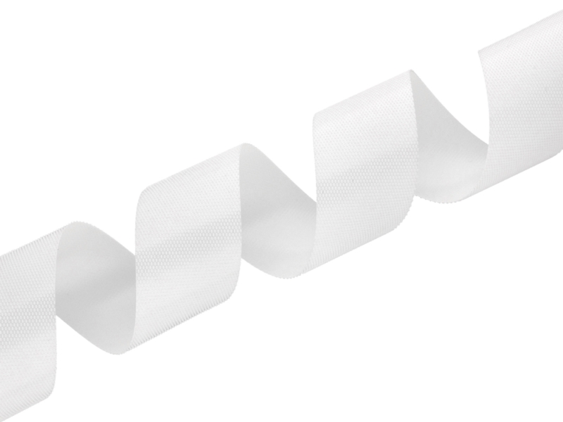 Taśma rzep haczyk (501) biała nylon