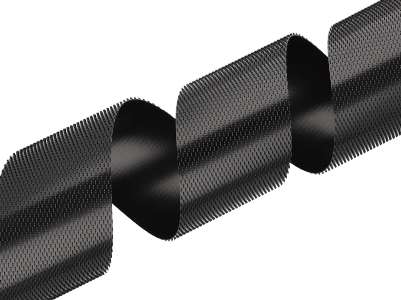 HOOK AND LOOP TAPE LOW-PROFILE  (580) BLACK PES/NYLON 25 MB