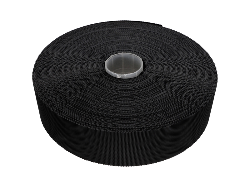 ZIPOVÁ PÁSKA NÍZKÝ PROFIL  (580) ČERNÝ PES/NYLON 25 MB