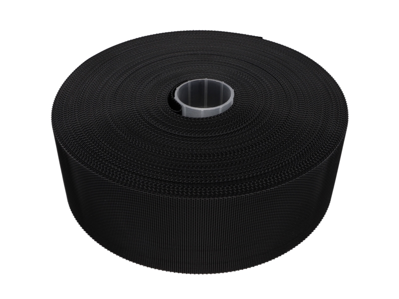 HOOK AND LOOP TAPE LOW-PROFILE  (580) BLACK PES/NYLON 25 MB