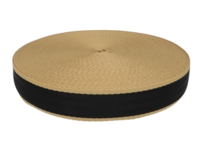 Backing strip 40 mm / 1.6 mm black and beige (580/010) EU