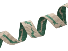 Polypropylene backing tape 25 mm green and beige dachshunds