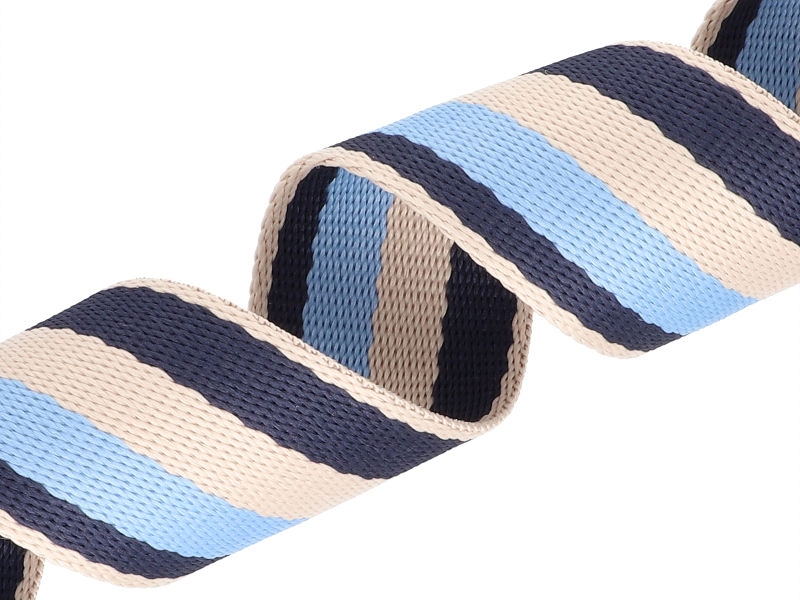 Polycotton webbing 38 mm/1,3 blue 3T 50 yd