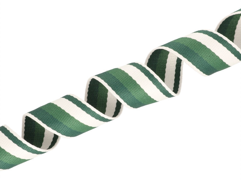 Taśma nośna polycotton 1,3 mm 3T paski zielony