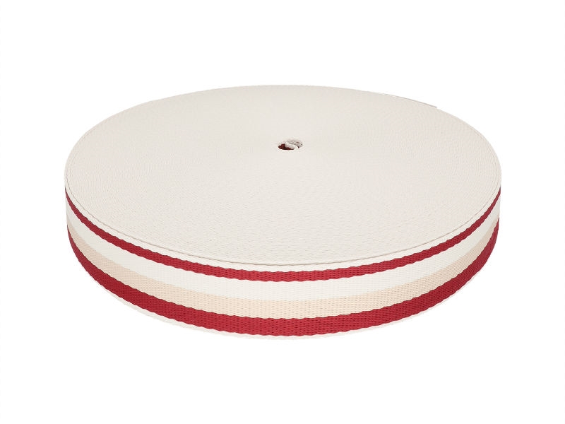 Polycotton webbing 38 mm/1,3 maroon 3T 50 yd