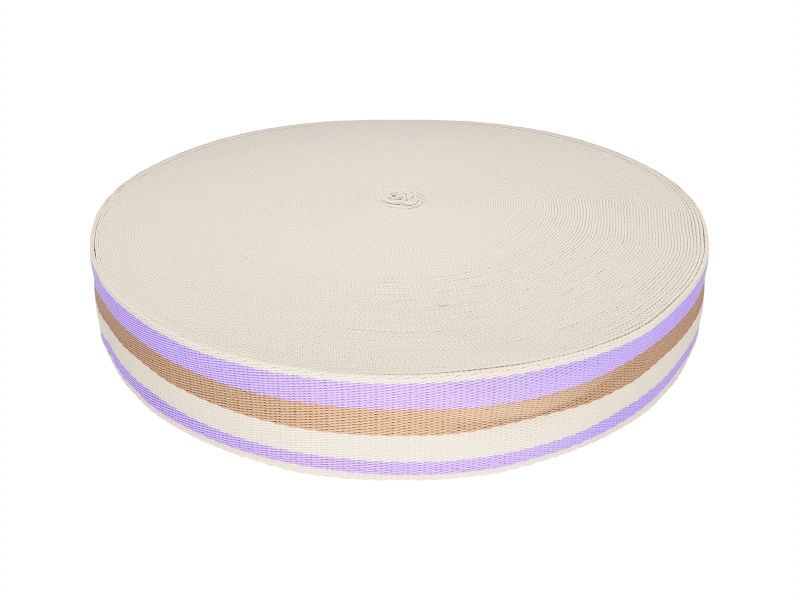 Polycotton webbing 38 mm/1,3 lilac 50 yd