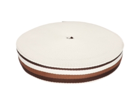 Taśma nośna polycotton 1,3 mm 3T paski brąz
