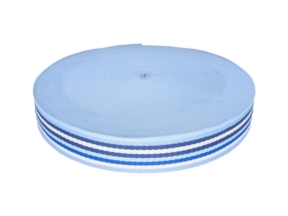 Polycotton-Trägerband 1,2 mm 5T kobalt gestreift