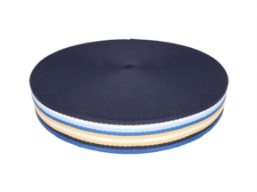 Polycotton-Gurtband 1,2 mm 5T Mango-Streifen