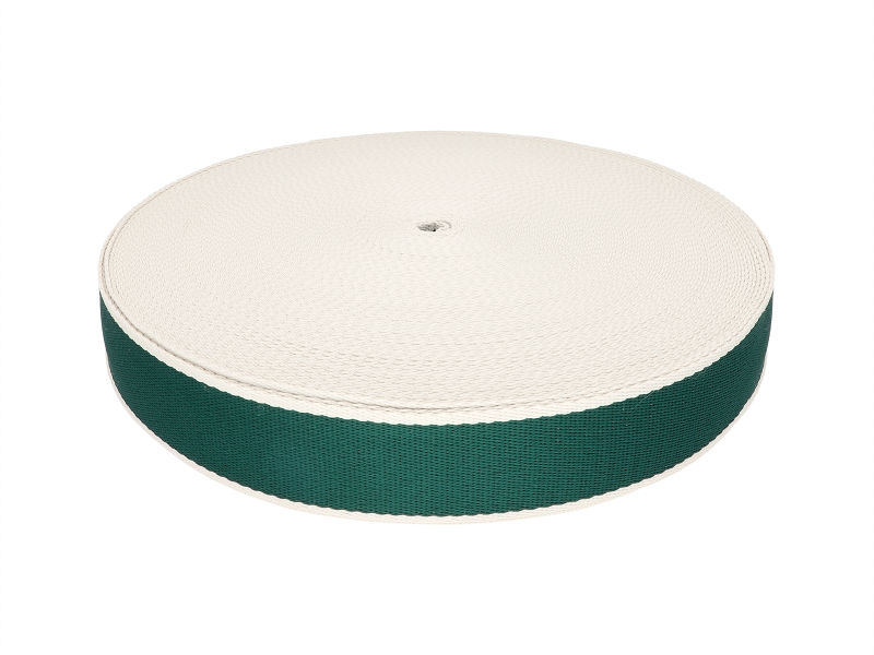 Polycotton webbing 38 mm/1,4 dark green 50 yd