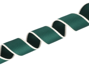 Polycotton-Trägerband 1,4 mm 2T dunkelgrün gestreift