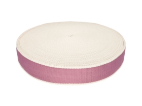 Polycotton backing tape 1.4 mm 2T stripes light heather