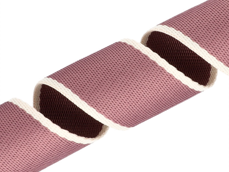 Taśma nośna polycotton 1,4 mm 2T paski ciemnywrzos