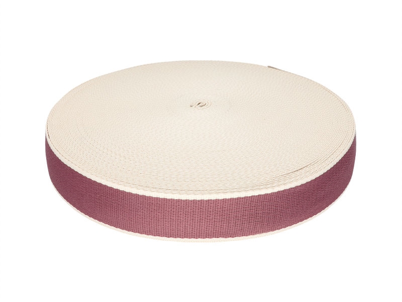 Polycotton popruh 38 mm/1,4 tmavý vřes 50 yd